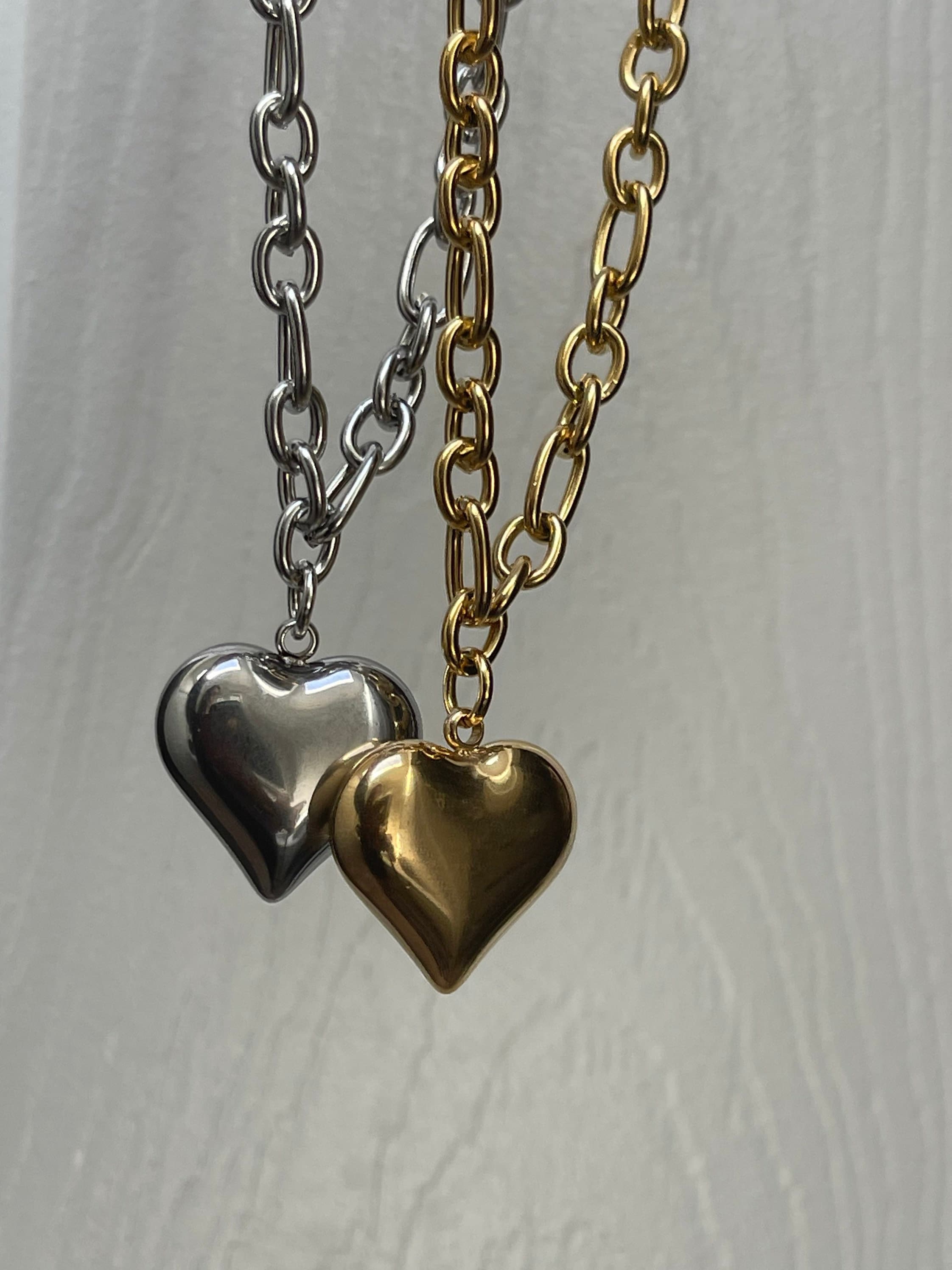 【fa.er.ie】25ss chunky heart dreamy necklace fa.er.ie] chunky heart dreamy necklace