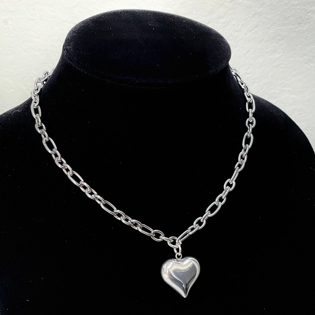【fa.er.ie】25ss chunky heart dreamy necklace silver-heart-necklace_600x.jpg