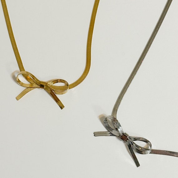 Tilda's Bow Diamond Necklace