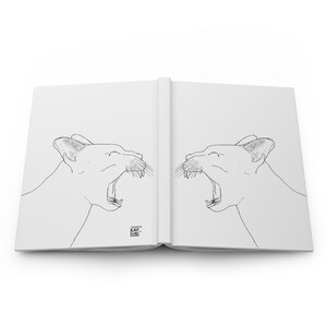 Carnet cartonné Chat triste, mat