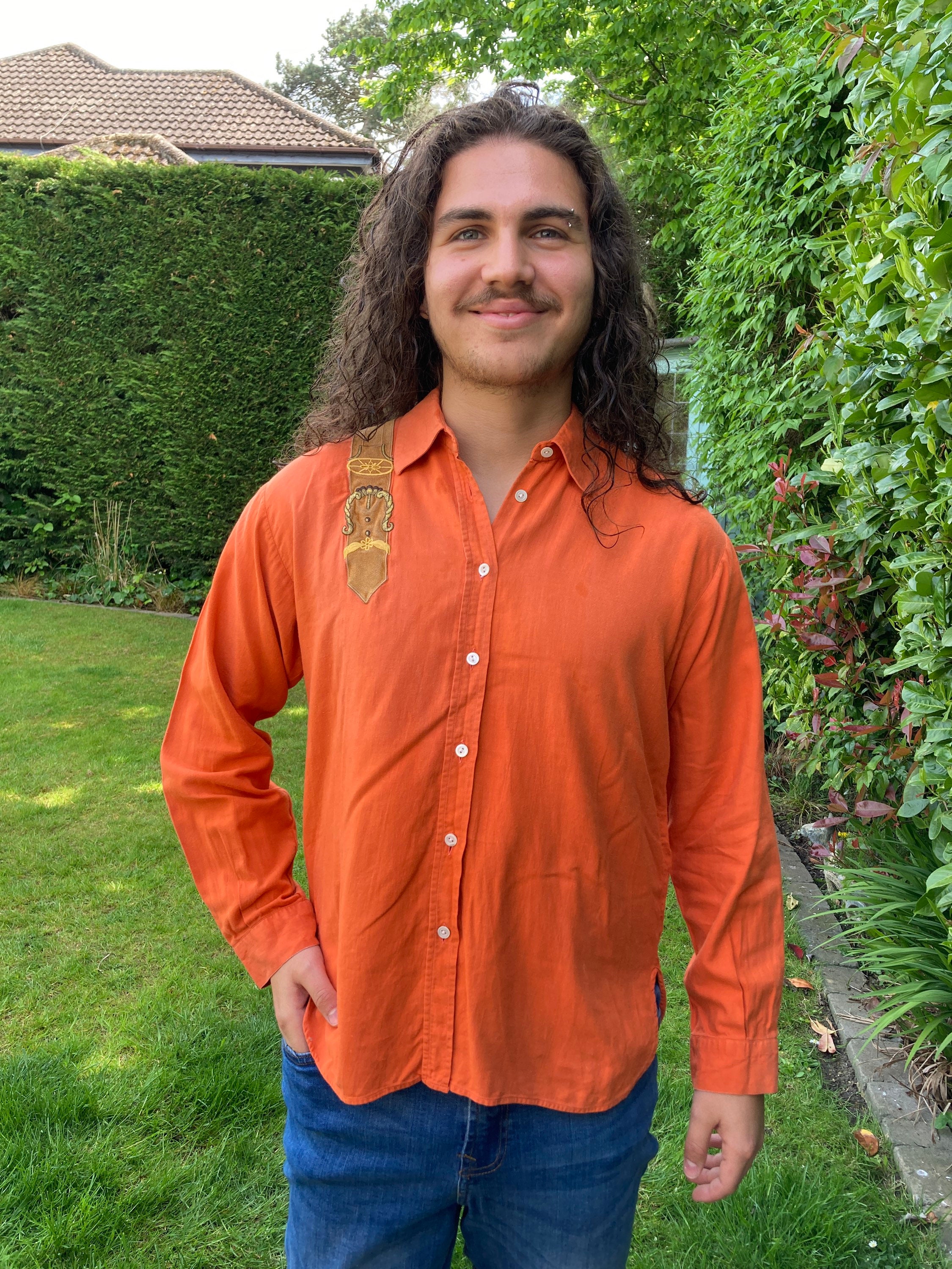 Orange cowboy shirt Clearance