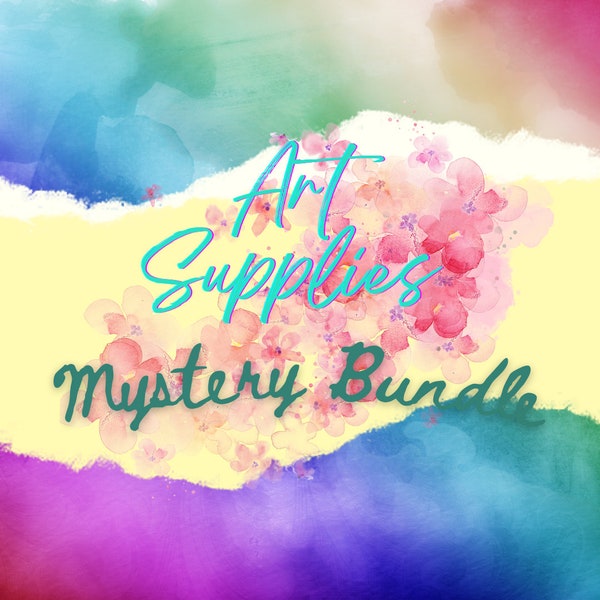 Art Supplies Mystery Box Etsy