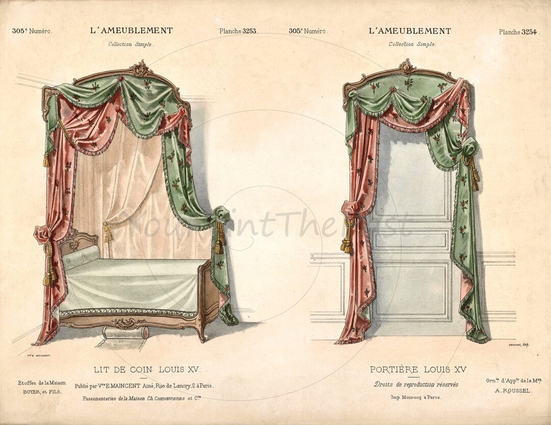 Antique Ephemeral Paper: 8.5x11 Vintage Interior Design Pattern ...