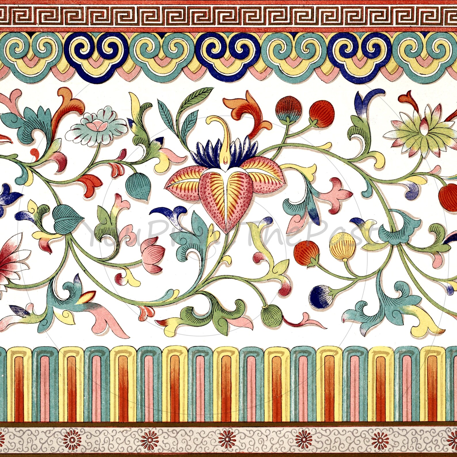 Decorative Paper Vintage Floral 8.5x11 A4 8x8. Etsy