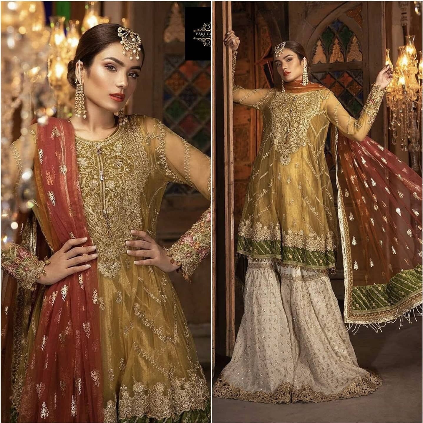 Pakistani Indian Wedding Gharara 
