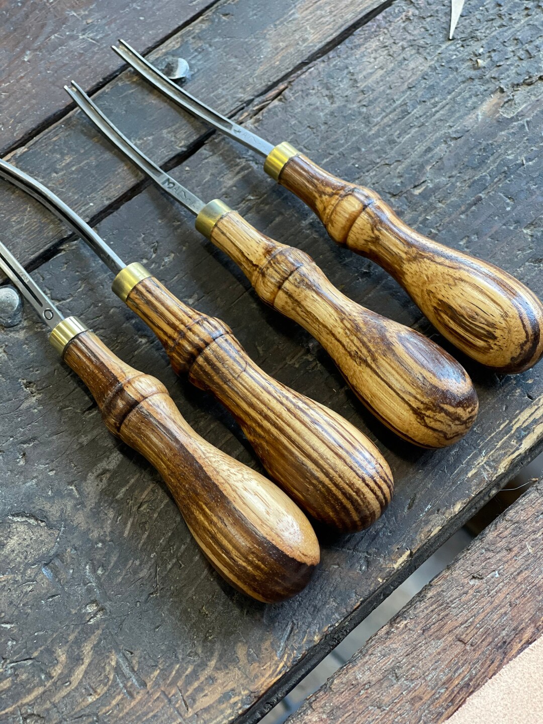 Exotic Wood / Edge Beveler Tool / Leather Craft Edge Beveler / Zebrano