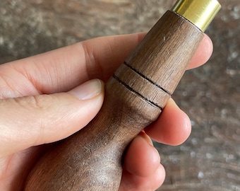 Mini-handvat walnoot schroevendraaier / houten handvat / houten gereedschapshandvat