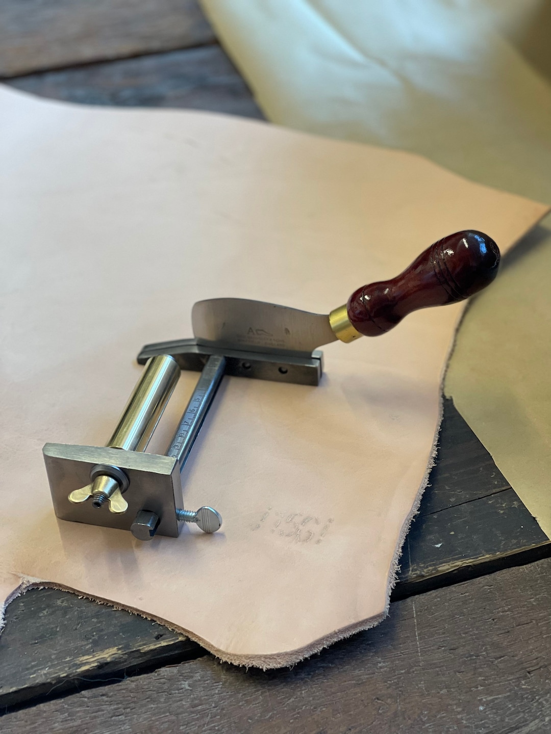 Plough Gauge / Strap Cutter / Belt Cutter / Barnsley and Sons