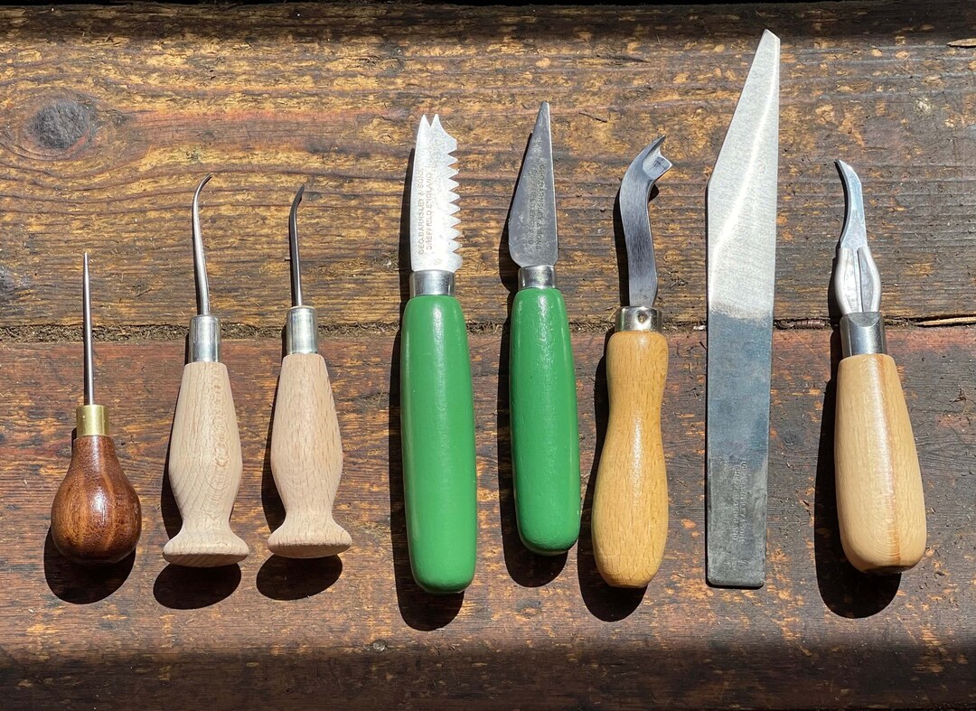 Shoe Making Starter Knife Set / Beginners Knife Set / Shoe Making Kit / Shoe Knives Etsy