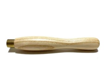 Mini svarvhandtag / trähandtag / svarvat handtag / verktygshandtag / askverktygshandtag / svarvat askhandtag / brittiskt askhandtag