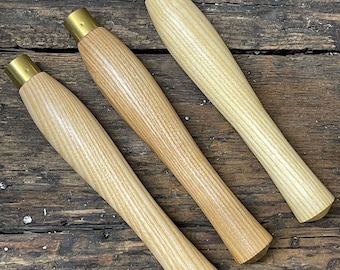 Fish Tail Ash Handles / Turned Wooden Handles / Tool Handles / Turning Handles / Ash Handles