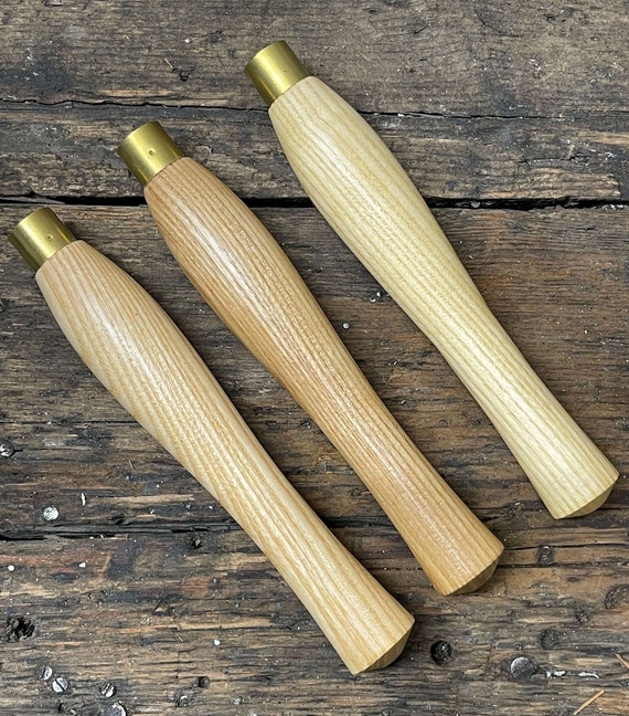 Fish Tail Ash Handles / Turned Wooden Handles / Tool Handles / Turning Handles / Ash Handles