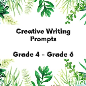10  Creative Writing Prompts for Kids (Grades 4-6),Worksheets for kids, Worksheets Grade 5, Worksheets Grade 6, teacher aid