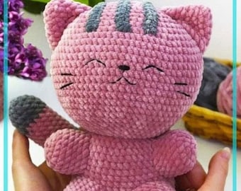 Crochet cat toy pattern - Easy amigurumi kitty PDF crochet pattern - Crochet animals, Amigurumi Cat Pattern - amigurumi plush pattern