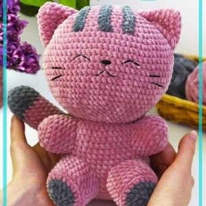 Crochet cat toy pattern - Easy amigurumi kitty PDF crochet pattern - Crochet animals, Amigurumi Cat Pattern - amigurumi plush pattern