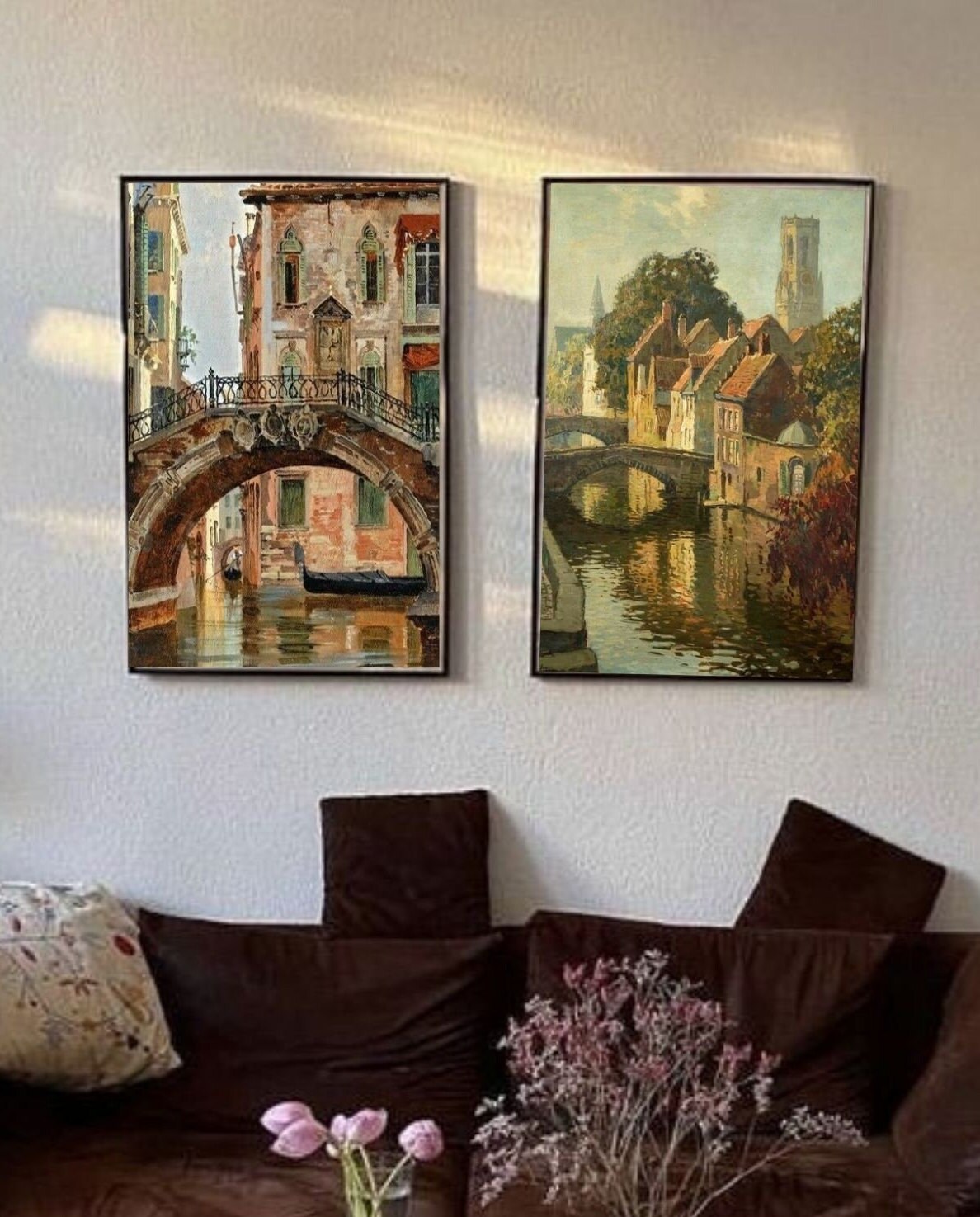 Vintage Wall Art Set of 2, Gallery Wall Print Set, Wall Set Eclectic ...
