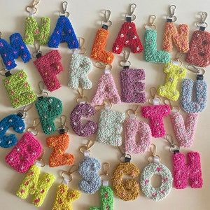 Punch Needle Keychain | Keychain | Punch | Alphabetıc Keychain | embroıdery punch | Gift