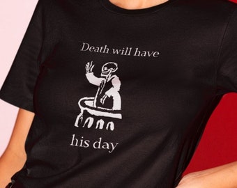 Shakespeare Quote Unisex T-shirt, Skeleton T Shirt with Literary Quote about Death, Skull T Shirt, Academia Gift