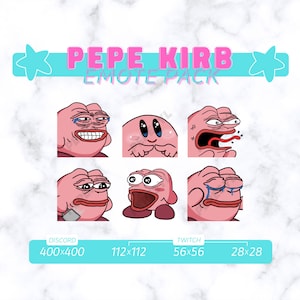 65 Pepega & Kermit Twitch Emotes Pack, Cute Frog Emotes, Pepe Memes Bundle,  Discord,  