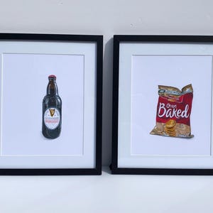 Original Guinness Stout Bottle Drawing, Realistic Coloured Pencil Art image 5