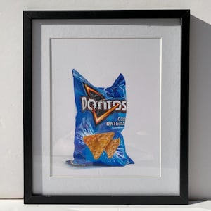 Original, Doritos, Colored pencils, Realistic Drawing, Original Art.