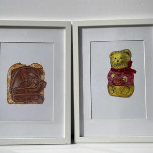 Lápices de colores originales Lindt Teddy, dibujo realista, arte original imagen 13