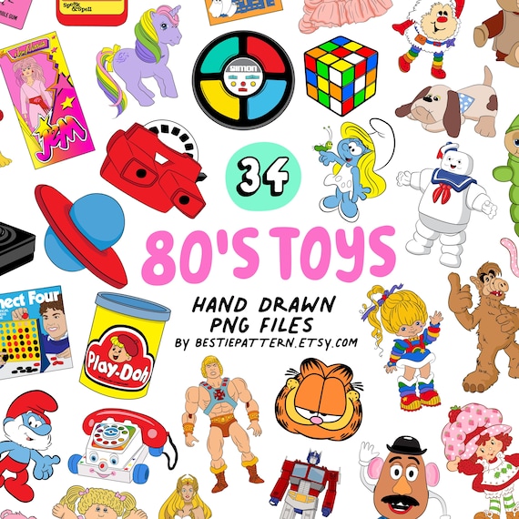80s Toys Bundle, 80s Sublimation Designs, 80s Clipart, 80s Toys, 80s PNG Files, 80s Digital Files, 80s sublimation, 80s party, 80s files