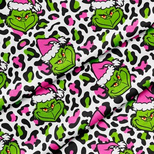 Grinch Pink Seamless Pattern Grinch Animal Print Seamless - Etsy