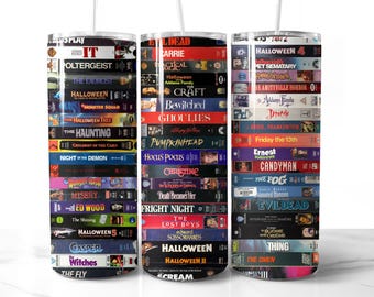 ハロウィン映画 VHS タンブラーラップ PNG ホラー映画 ホラー