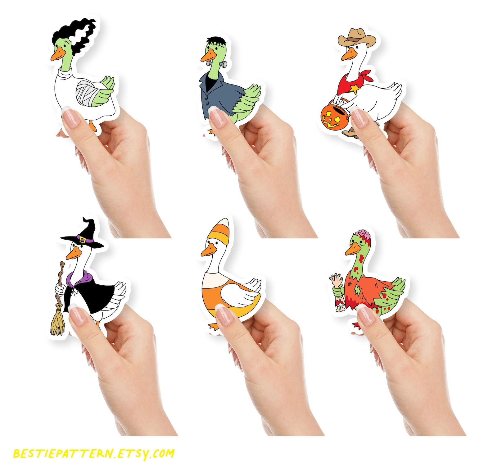 Silly Goose Halloween Characters PNG Bundle Silly Goose Horror Bundle ...