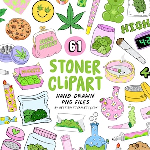 Stoner PNG Bundle Stoner Girl Stoner Babe Clipart Sublimation Cannabis Pink Aufkleber Digitale Dateien Lustige Zitate Stoner Girl Cute Weed 420