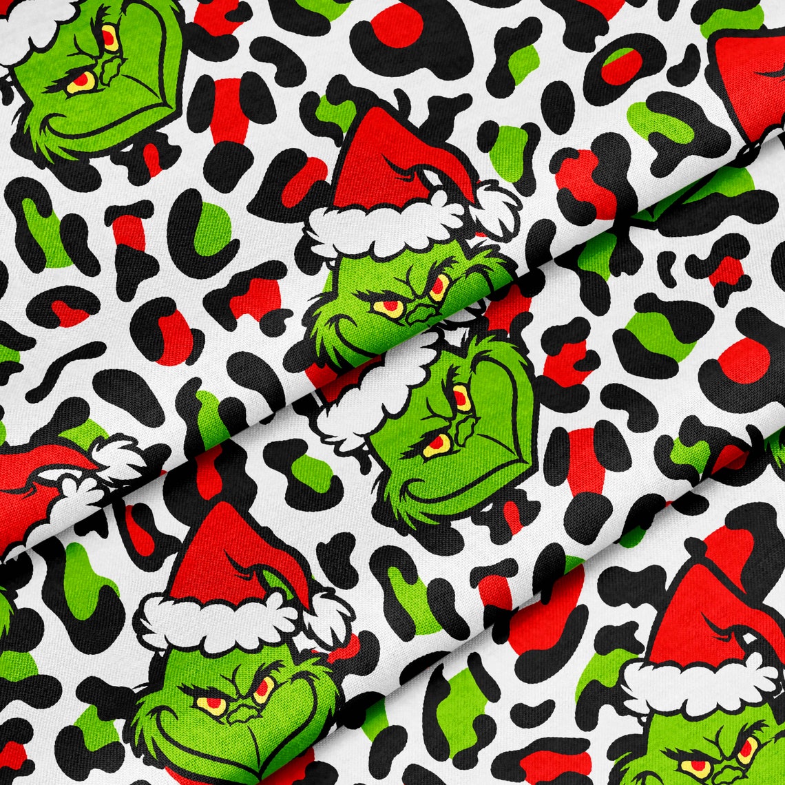 Grinch Seamless Pattern Grinch Animal Print Seamless Etsy