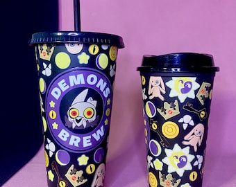 The Owl House Hootie Eda King Starbucks Tumbler Hot drink holographic cup 16 oz