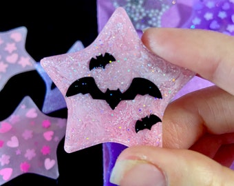 Star Glitter Pastel Goth Cute hair pin