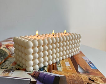 Extra Large Bubble Candle | Table Center Peice | Minimal Home Decor |