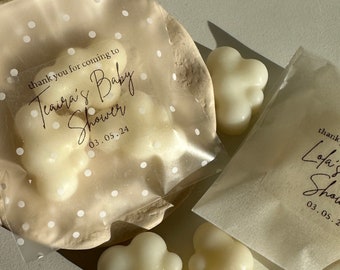 Customised Vanilla Cloud Wax Melts | Single Pack | Handmade | Wax Melts | Cloud | Birthday | Baby Shower Favours | Favours