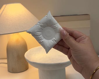 Pillow Puffy Tea Light Holder | Minimalist Candle Holder | Sculptural Home Accent |
