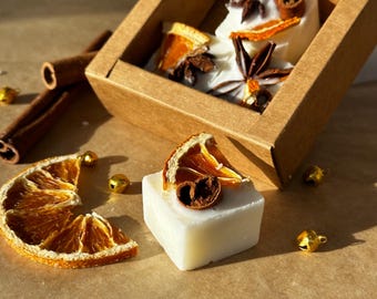 Orange Apple & Cinnamon Wax Melts | Festive Christmas Wax Melts | Highly Scented | Stocking Filler