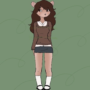 Hand Drawn Deer Furry Adoptable