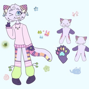 Hand Drawn Fursona Adoptable
