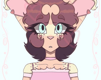 Hand Drawn Fursona Adoptable