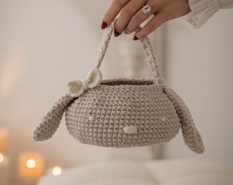 Easter Bunny Basket Crochet Pattern