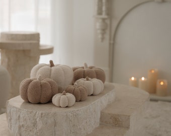 Crochet Pumpkin Pattern - 6 Sizes, Easy Beginner (Digital Download)