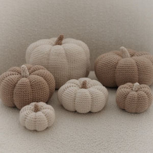 CROCHET PATTERN - Halloween Pumpkin Crochet Pattern PDF – Beginner-Friendly Autumn Fall Home Decor - Multiple Sizes