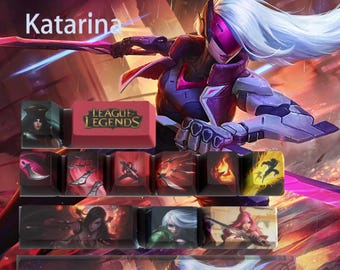 League of Legends Keycaps: Plastic Artisan Key for Mechanical Keyboard