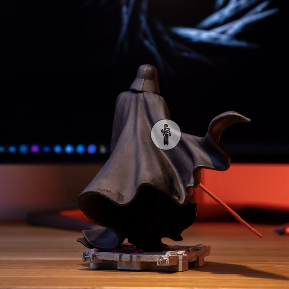Handmade Darth Vader Resin Statue: 3D Printed, Handmade Painting