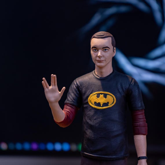 SD Toys – Action Figure Sheldon Cooper (The Big Bang Theory) 17,8 Cm, Con T-shirt Lanterna Verde