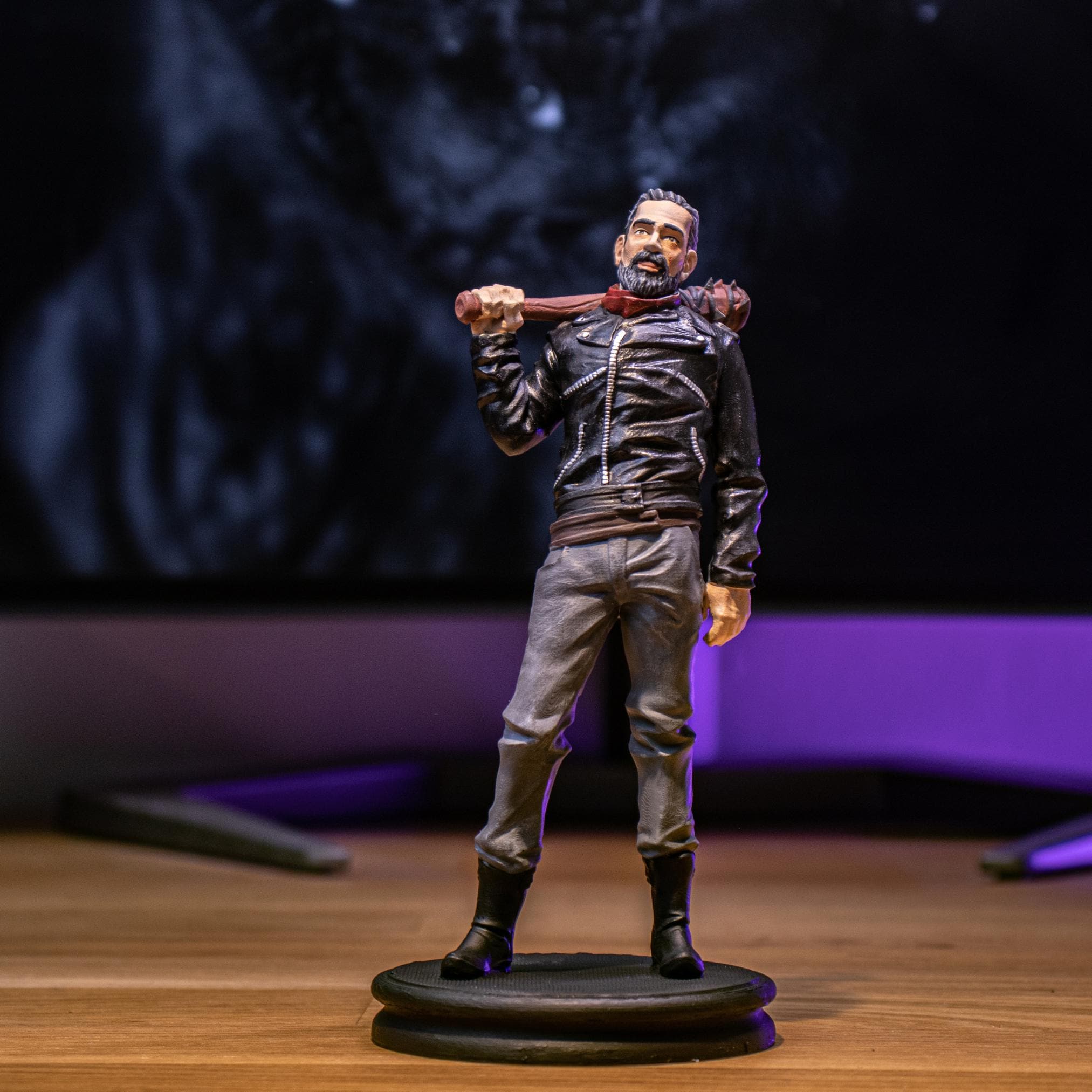 Handmade Negan Resin Statue, the Walking Dead Gift (5.9'') - Etsy