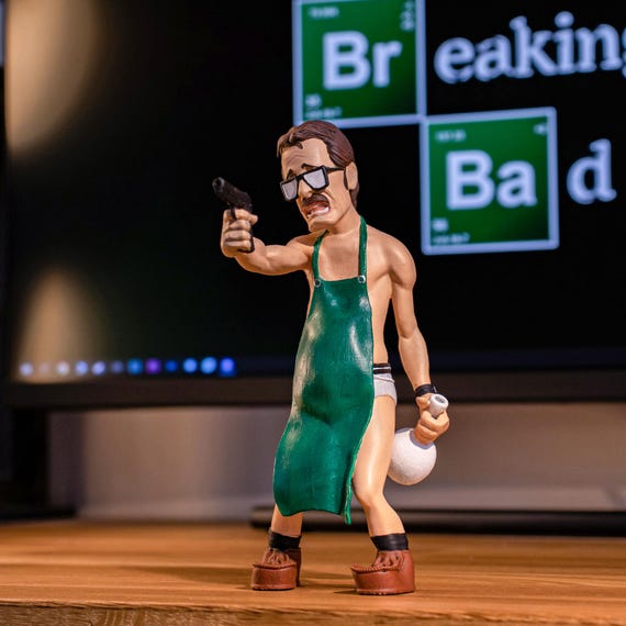 Heisenberg Resin Statue: 3D Printed, Handmade Painting, Breaking