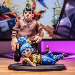 Cody & May 6.3&#39;&#39; Resin Statue ,It Takes Two , Handmade painting, Collectible Item, Birthday Gift, Gamer Present ,3D Printed, Great Quality